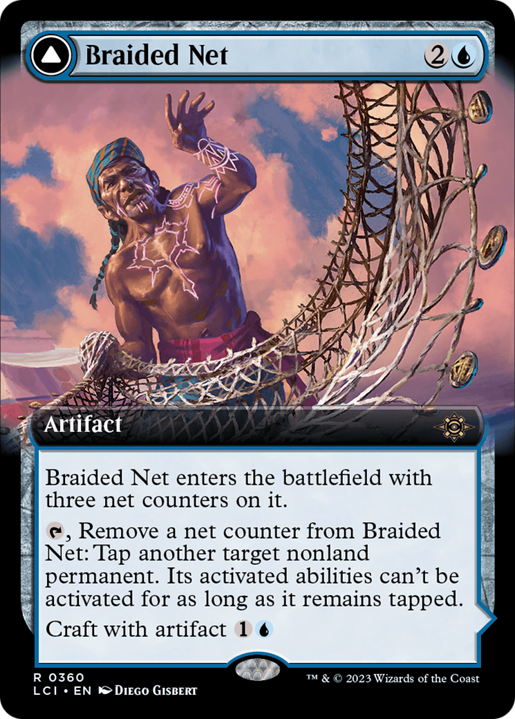 Braided Net // Braided Quipu (Extended Art) [The Lost Caverns of Ixalan] | Jomio and Rueliete's Cards and Comics