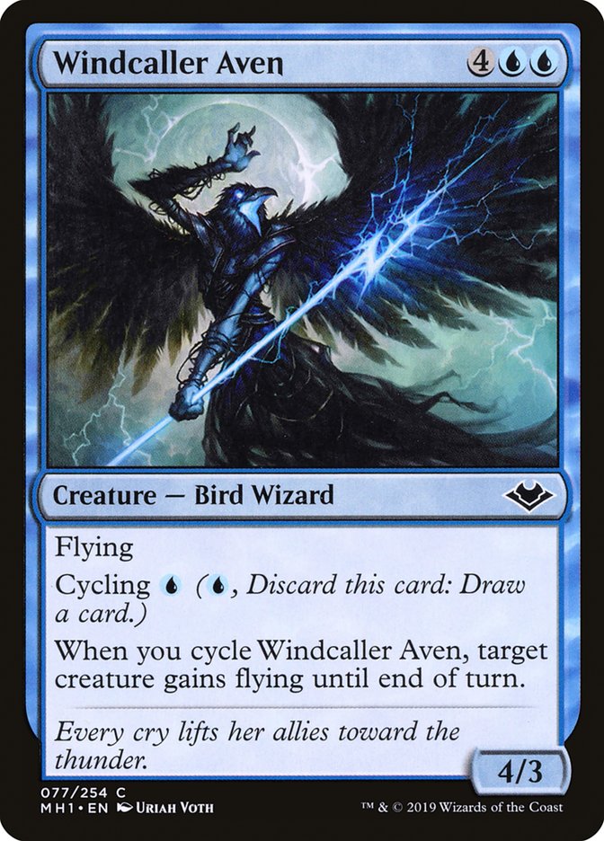 Windcaller Aven [Modern Horizons] | Jomio and Rueliete's Cards and Comics