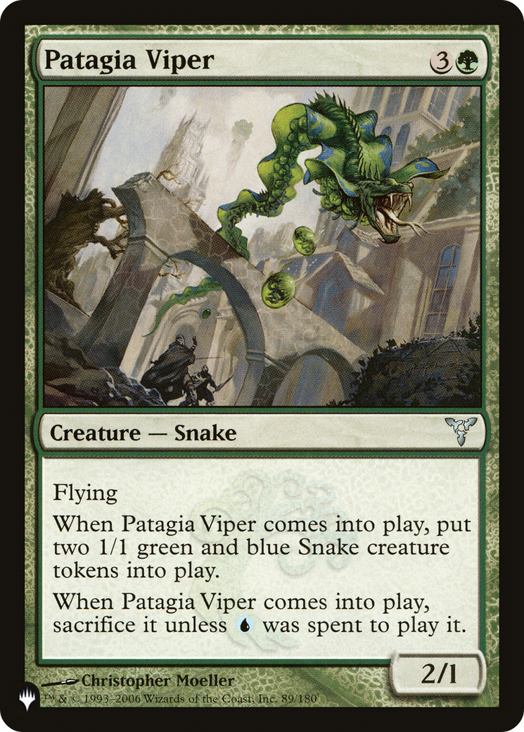 Patagia Viper [The List] | Jomio and Rueliete's Cards and Comics
