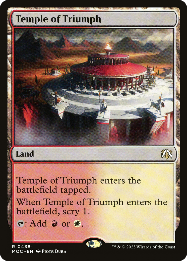 Temple of Triumph [March of the Machine Commander] | Jomio and Rueliete's Cards and Comics