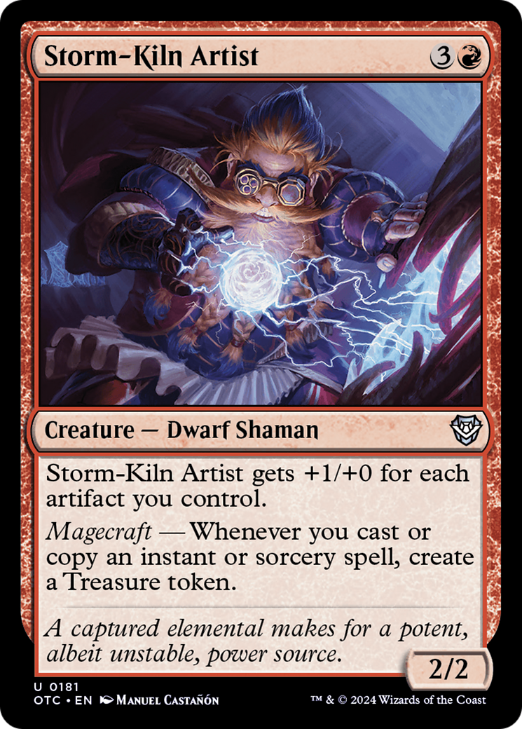 Storm-Kiln Artist [Outlaws of Thunder Junction Commander] | Jomio and Rueliete's Cards and Comics