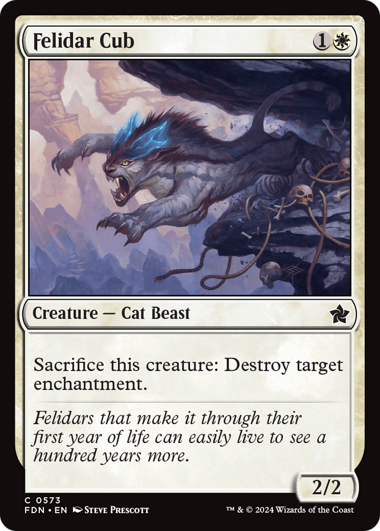 Felidar Cub [Foundations] | Jomio and Rueliete's Cards and Comics