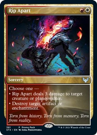Rip Apart (Promo Pack) [Strixhaven: School of Mages Promos] | Jomio and Rueliete's Cards and Comics