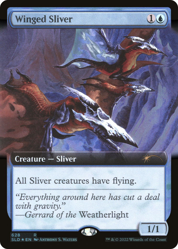 Winged Sliver (Extended Art) [Secret Lair Drop Promos] | Jomio and Rueliete's Cards and Comics