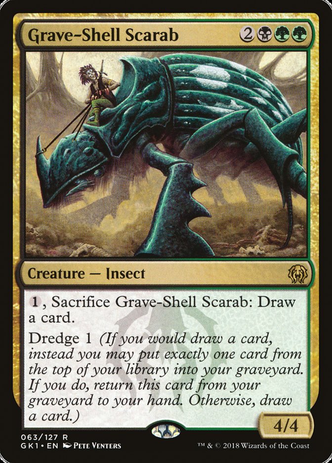 Grave-Shell Scarab [Guilds of Ravnica Guild Kit] | Jomio and Rueliete's Cards and Comics