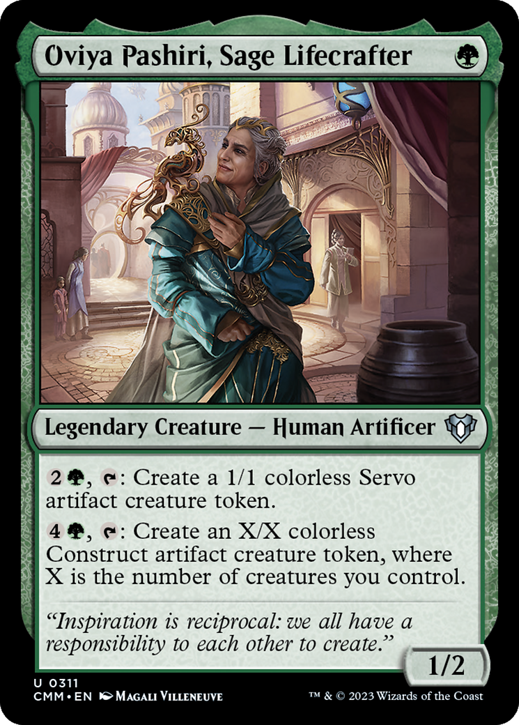 Oviya Pashiri, Sage Lifecrafter [Commander Masters] | Jomio and Rueliete's Cards and Comics