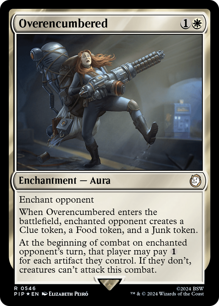 Overencumbered (Surge Foil) [Fallout] | Jomio and Rueliete's Cards and Comics