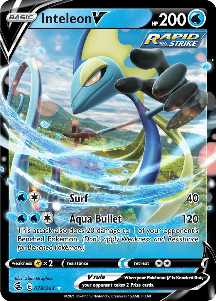 Inteleon V (078/264) [Sword & Shield: Fusion Strike] | Jomio and Rueliete's Cards and Comics