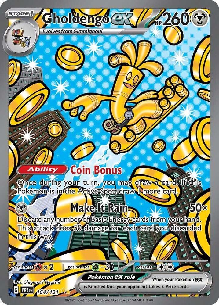 Gholdengo ex (164/131) [Scarlet & Violet: Prismatic Evolutions] | Jomio and Rueliete's Cards and Comics