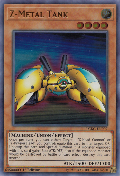 Z-Metal Tank [LCKC-EN007] Ultra Rare | Jomio and Rueliete's Cards and Comics