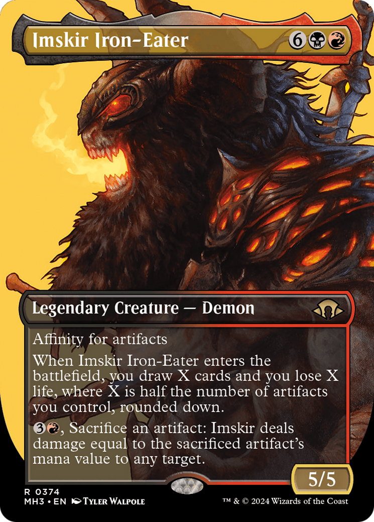 Imskir Iron-Eater (Borderless) [Modern Horizons 3] | Jomio and Rueliete's Cards and Comics