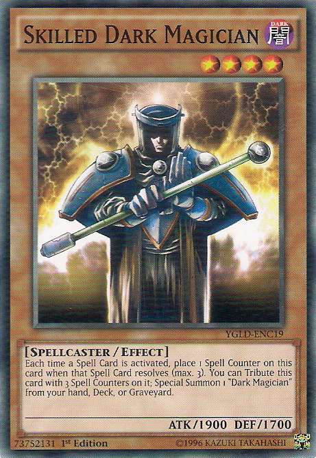 Skilled Dark Magician [YGLD-ENC19] Common | Jomio and Rueliete's Cards and Comics