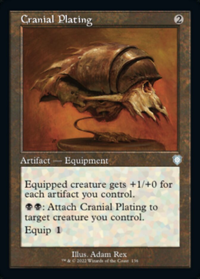 Cranial Plating (Retro) [The Brothers' War Commander] | Jomio and Rueliete's Cards and Comics