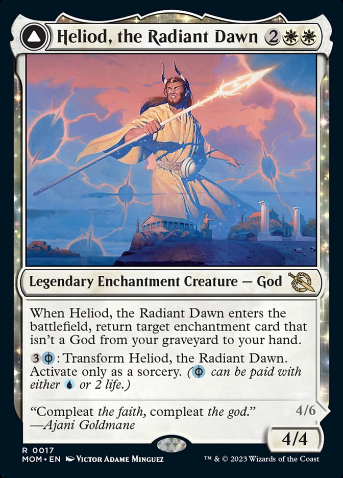 Heliod, the Radiant Dawn // Heliod, the Warped Eclipse [March of the Machine] | Jomio and Rueliete's Cards and Comics
