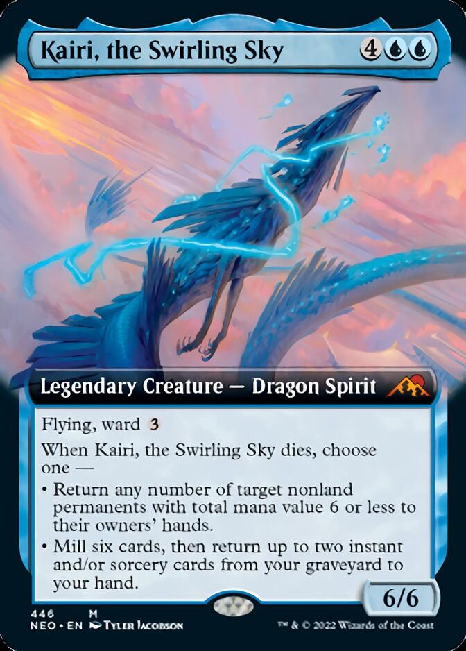 Kairi, the Swirling Sky (Extended Art) [Kamigawa: Neon Dynasty] | Jomio and Rueliete's Cards and Comics
