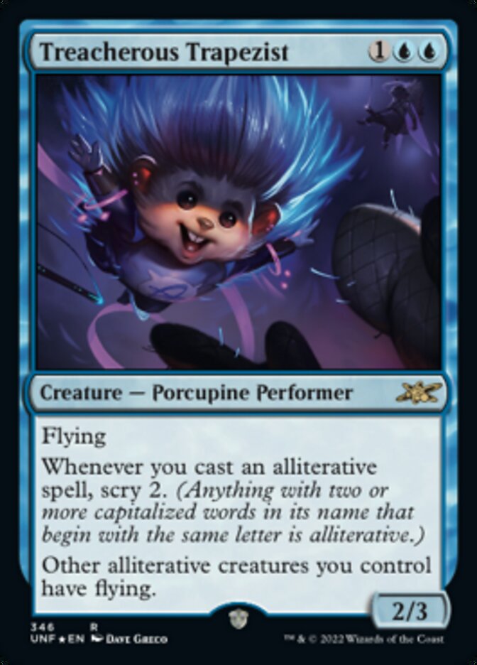 Treacherous Trapezist (Galaxy Foil) [Unfinity] | Jomio and Rueliete's Cards and Comics