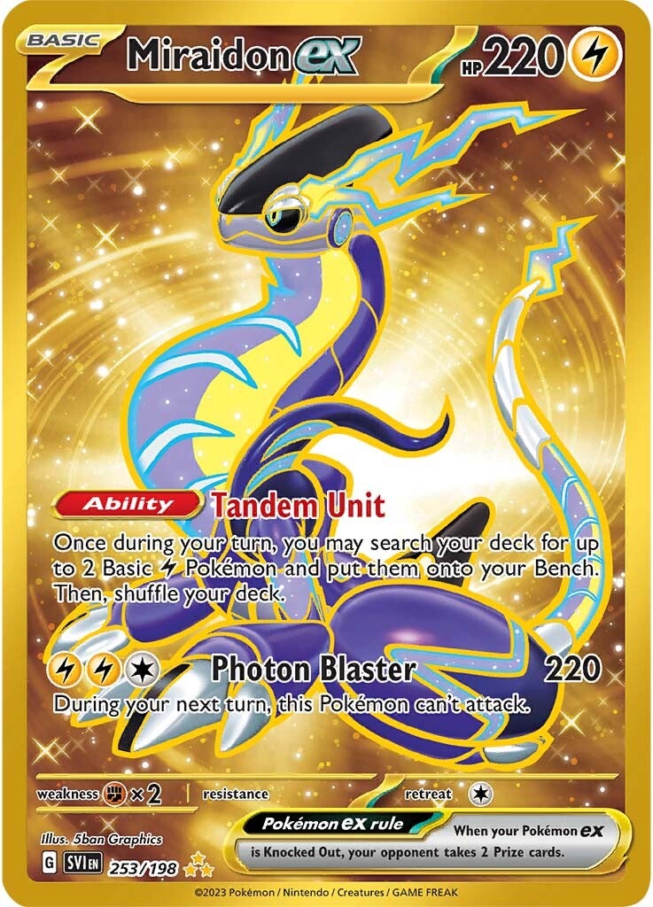 Miraidon ex (253/198) [Scarlet & Violet: Base Set] | Jomio and Rueliete's Cards and Comics