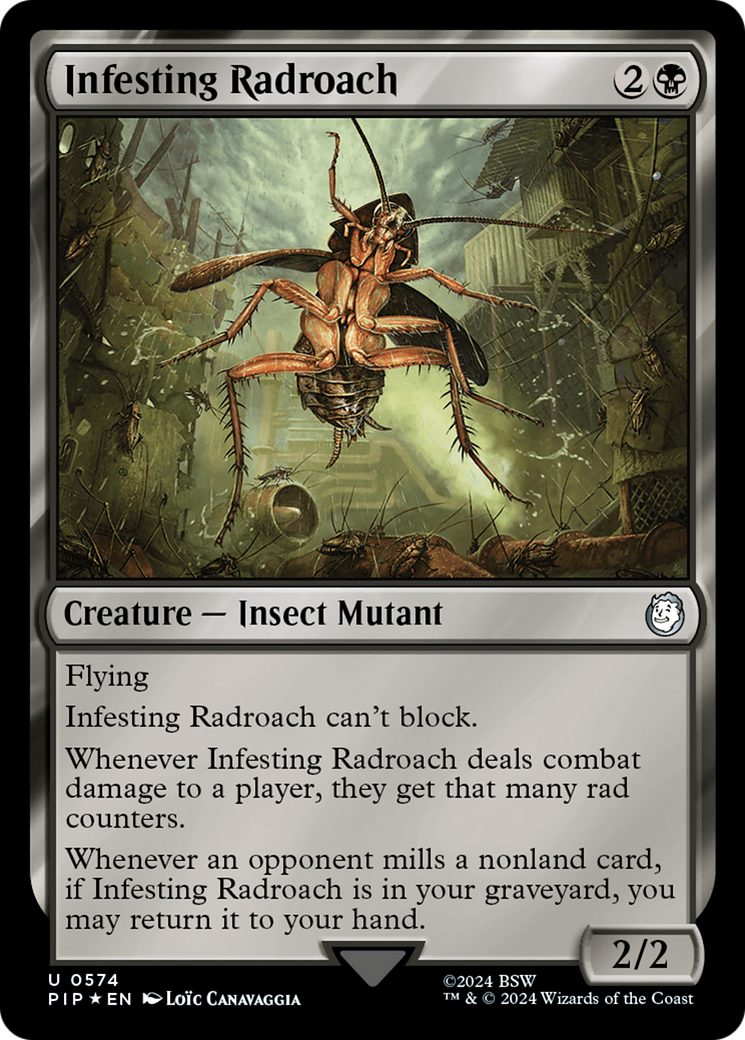 Infesting Radroach (Surge Foil) [Fallout] | Jomio and Rueliete's Cards and Comics
