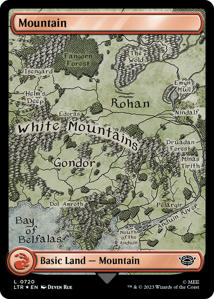 Mountain (720) (Surge Foil) [The Lord of the Rings: Tales of Middle-Earth] | Jomio and Rueliete's Cards and Comics