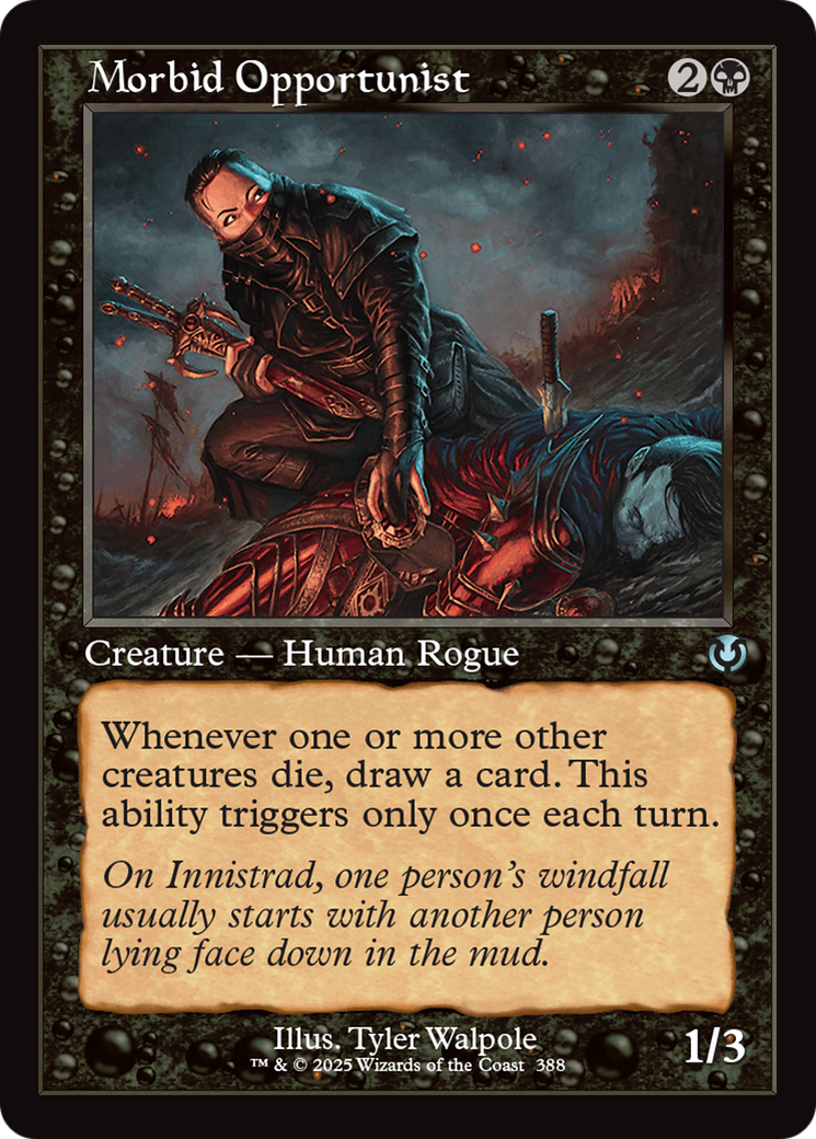 Morbid Opportunist (Retro Frame) [Innistrad Remastered] | Jomio and Rueliete's Cards and Comics