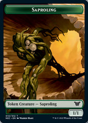 Saproling // Spirit (002) Double-Sided Token [Kamigawa: Neon Dynasty Commander Tokens] | Jomio and Rueliete's Cards and Comics