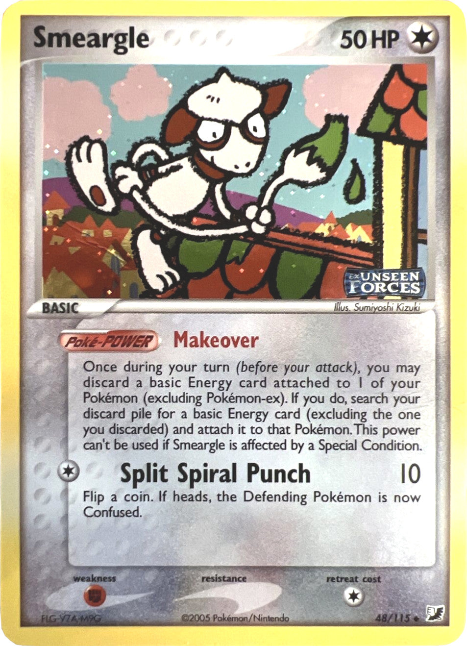 Smeargle (48/115) (Stamped) [EX: Unseen Forces] | Jomio and Rueliete's Cards and Comics