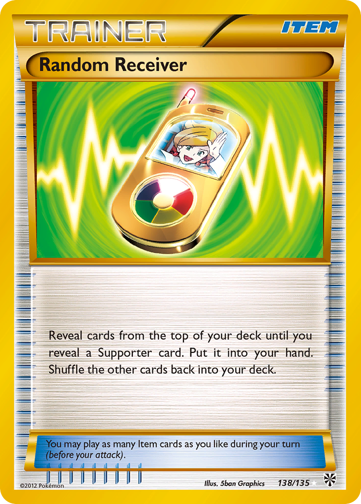 Random Receiver (138/135) [Black & White: Plasma Storm] | Jomio and Rueliete's Cards and Comics