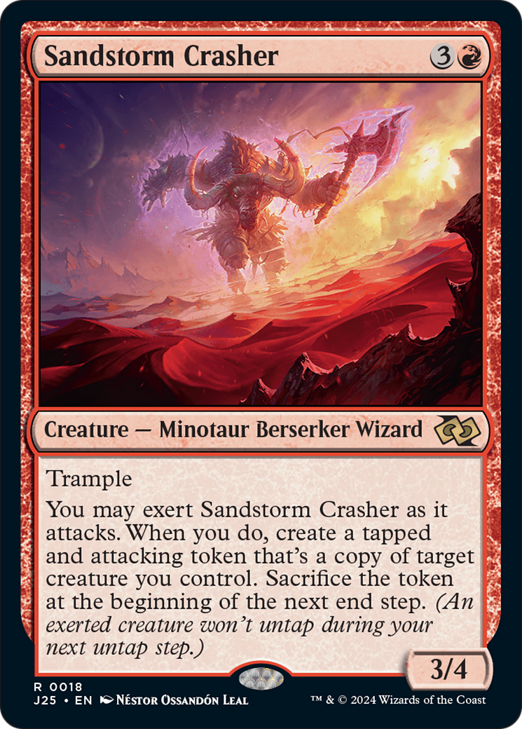 Sandstorm Crasher [Foundations Jumpstart] | Jomio and Rueliete's Cards and Comics