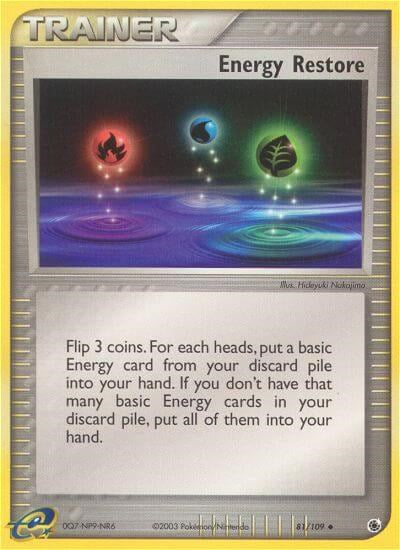 Energy Restore (81/109) [EX: Ruby & Sapphire] | Jomio and Rueliete's Cards and Comics