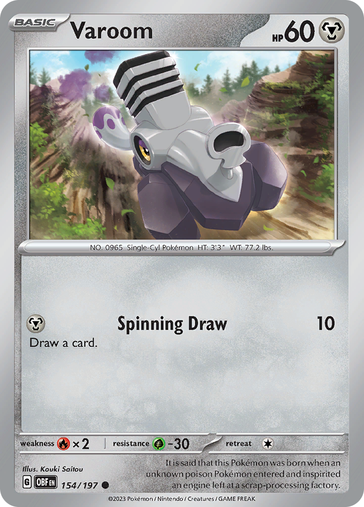 Varoom (154/197) [Scarlet & Violet: Obsidian Flames] | Jomio and Rueliete's Cards and Comics