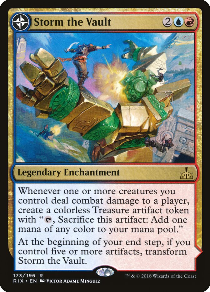 Storm the Vault // Vault of Catlacan [Rivals of Ixalan] | Jomio and Rueliete's Cards and Comics