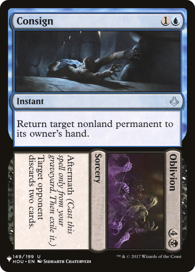 Consign // Oblivion [The List] | Jomio and Rueliete's Cards and Comics