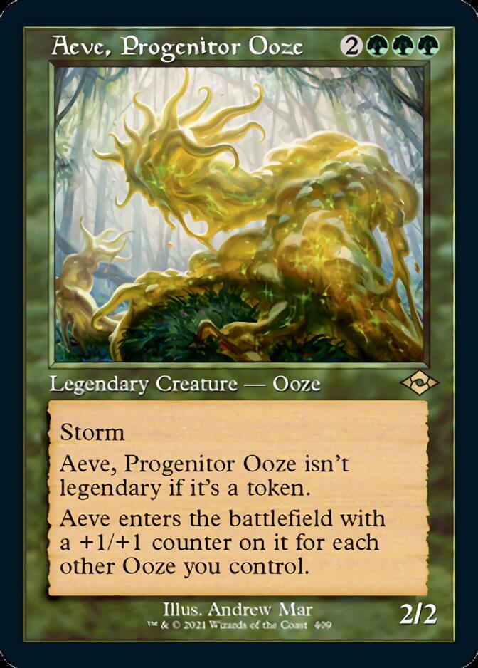 Aeve, Progenitor Ooze (Retro Foil Etched) [Modern Horizons 2] | Jomio and Rueliete's Cards and Comics