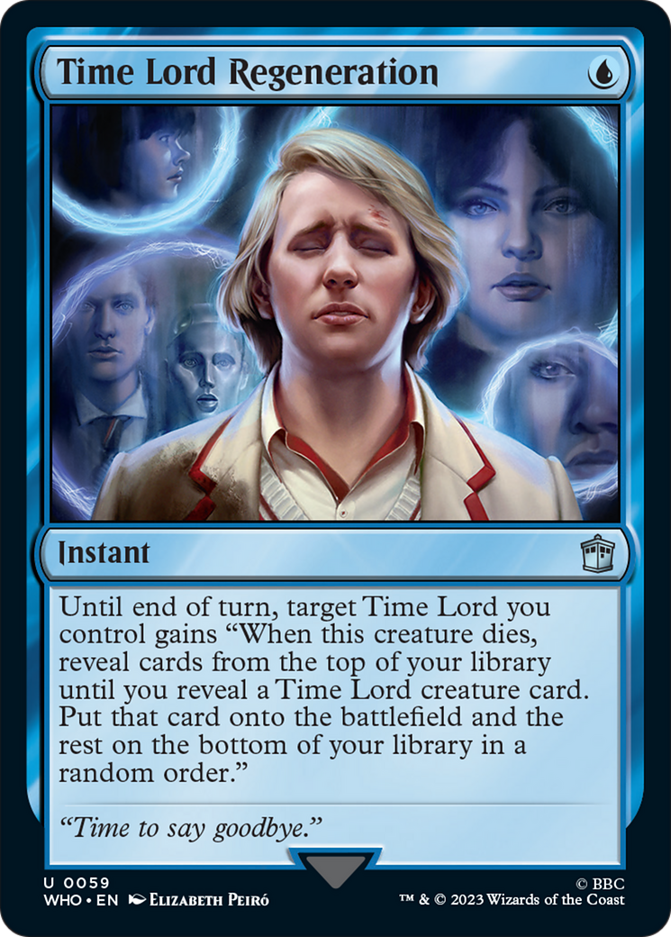 Time Lord Regeneration [Doctor Who] | Jomio and Rueliete's Cards and Comics