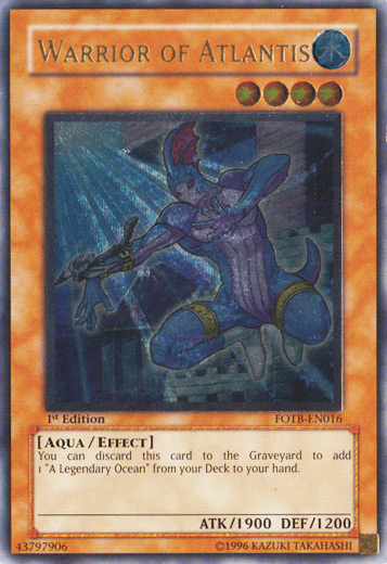Warrior of Atlantis [FOTB-EN016] Ultimate Rare | Jomio and Rueliete's Cards and Comics