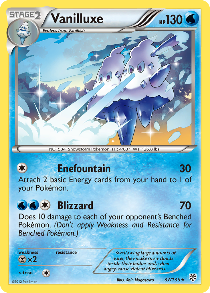Vanilluxe (37/135) [Black & White: Plasma Storm] | Jomio and Rueliete's Cards and Comics