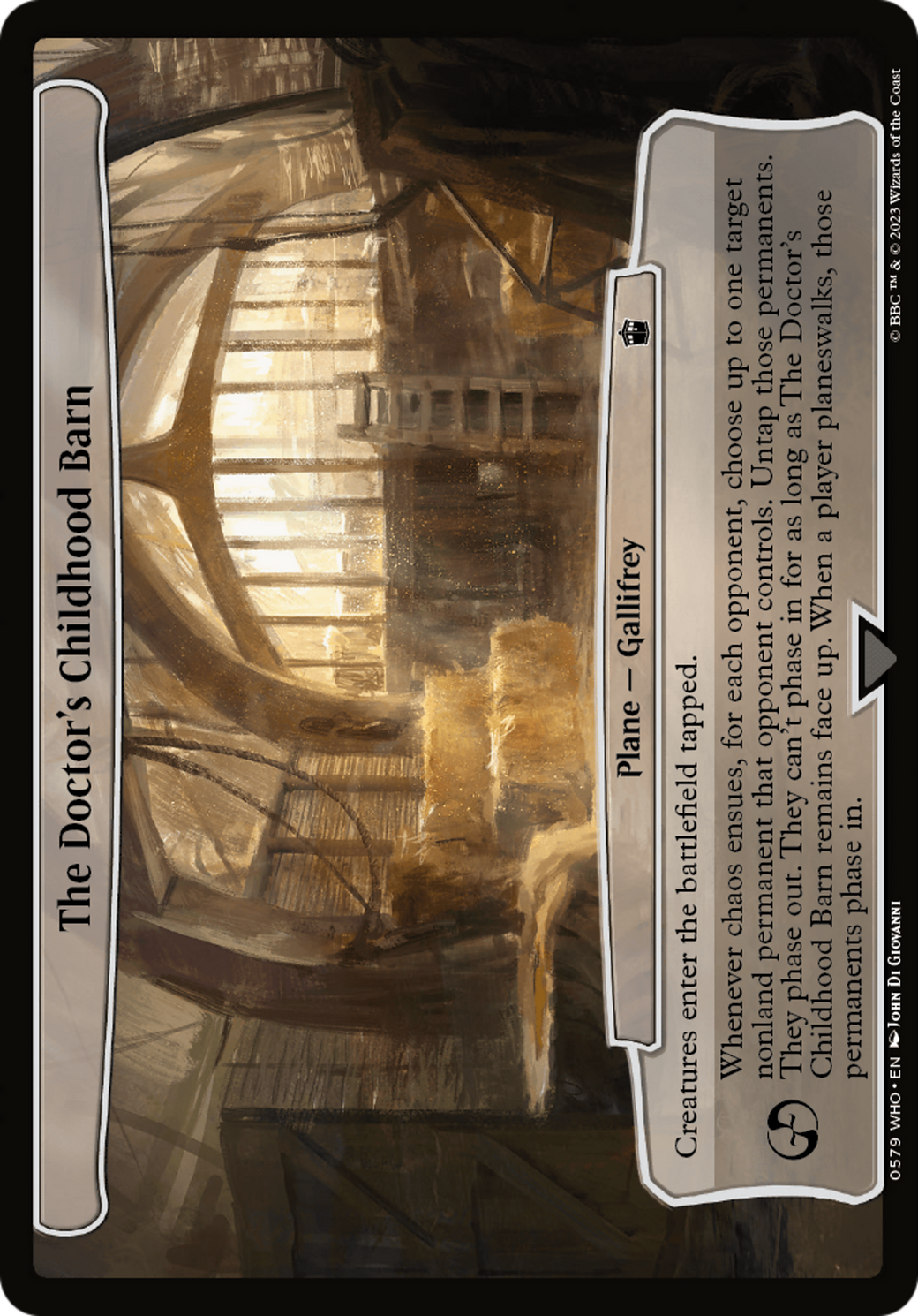 The Doctor's Childhood Barn [Doctor Who] | Jomio and Rueliete's Cards and Comics