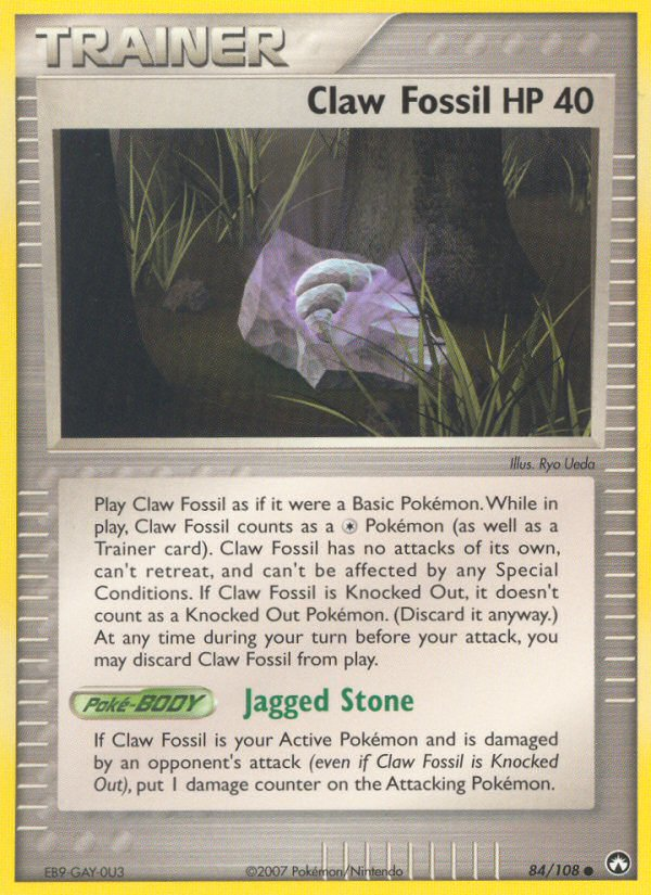 Claw Fossil (84/108) [EX: Power Keepers] | Jomio and Rueliete's Cards and Comics