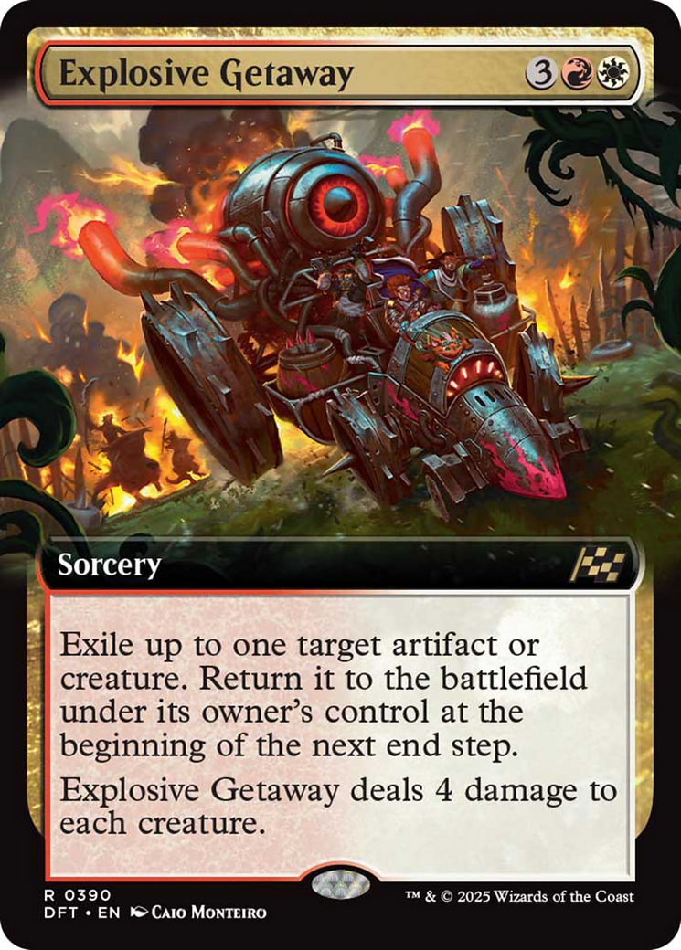 Explosive Getaway (Extended Art) [Aetherdrift] | Jomio and Rueliete's Cards and Comics