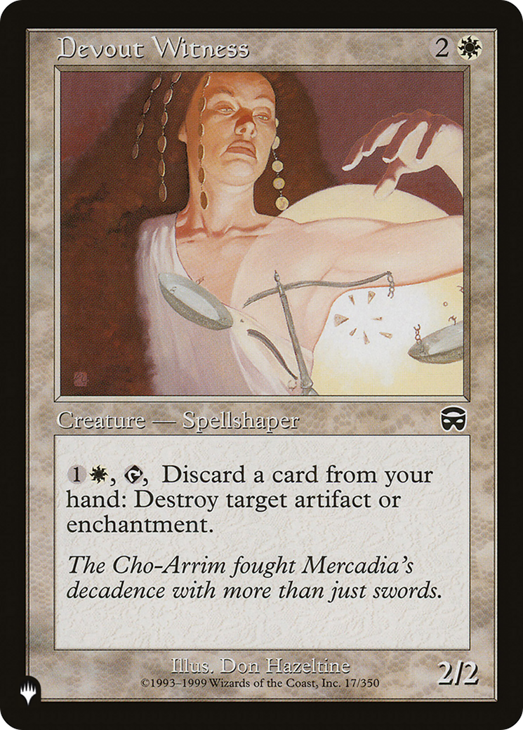 Devout Witness [The List] | Jomio and Rueliete's Cards and Comics