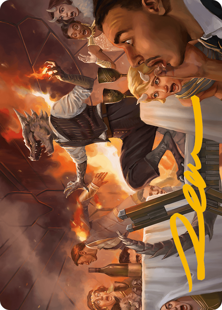 Party Thrasher Art Card (Gold-Stamped Signature) [Modern Horizons 3 Art Series] | Jomio and Rueliete's Cards and Comics