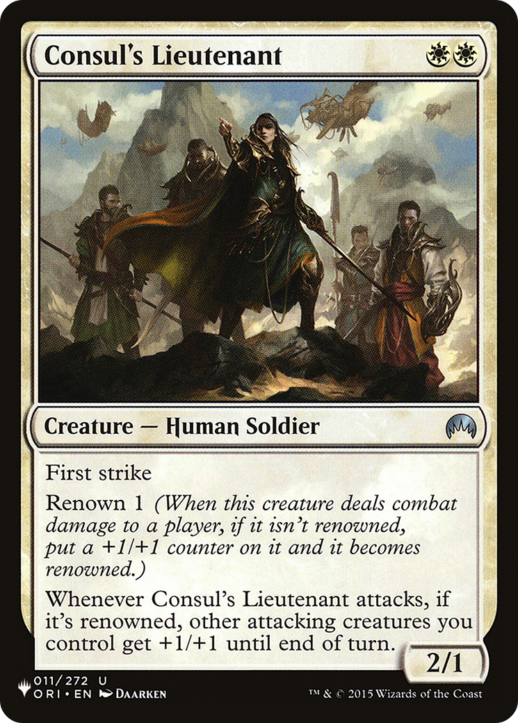 Consul's Lieutenant [The List] | Jomio and Rueliete's Cards and Comics