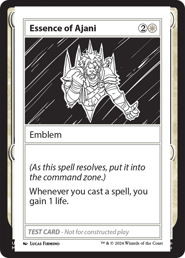Essence of Ajani [Mystery Booster 2 Playtest Cards] | Jomio and Rueliete's Cards and Comics