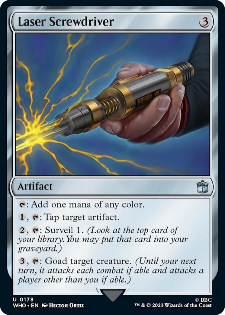 Laser Screwdriver [Doctor Who] | Jomio and Rueliete's Cards and Comics