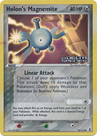 Holon's Magnemite (70/113) (Stamped) [EX: Delta Species] | Jomio and Rueliete's Cards and Comics