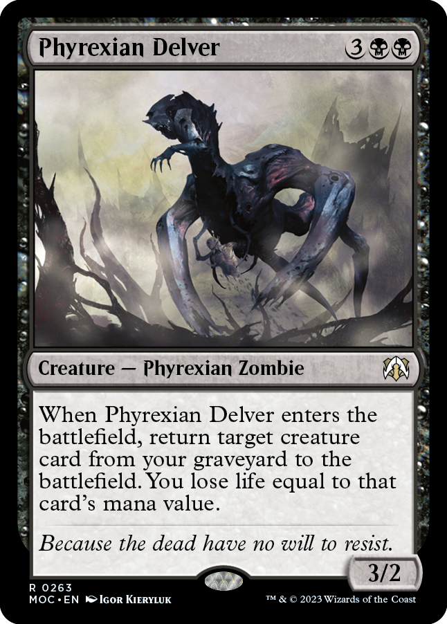 Phyrexian Delver [March of the Machine Commander] | Jomio and Rueliete's Cards and Comics