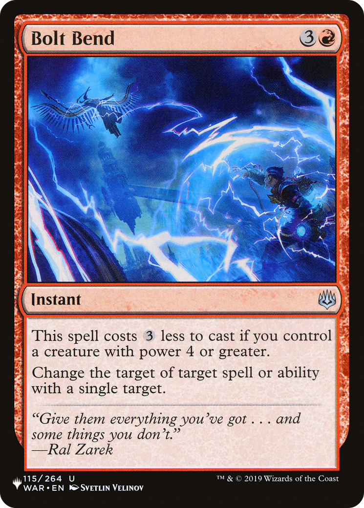Bolt Bend [The List] | Jomio and Rueliete's Cards and Comics