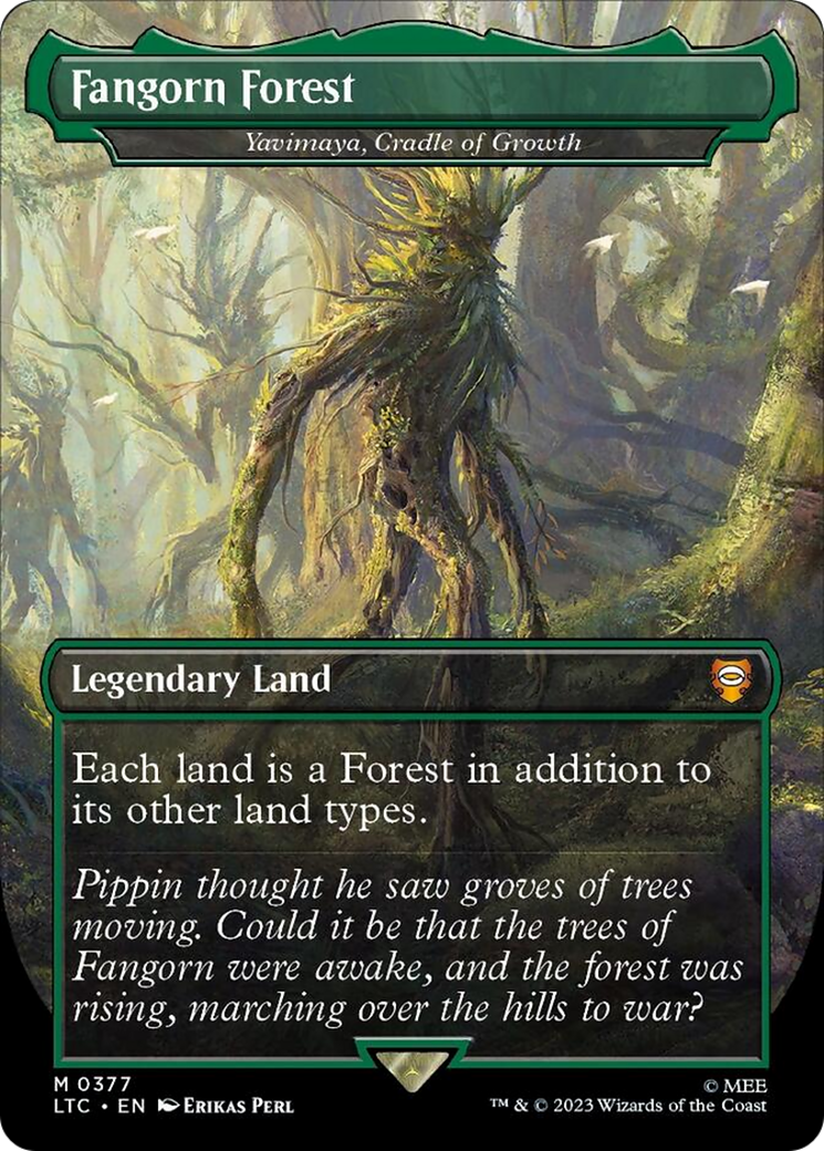 Fangorn Forest - Yavimaya, Cradle of Growth (Borderless) [The Lord of the Rings: Tales of Middle-Earth Commander] | Jomio and Rueliete's Cards and Comics