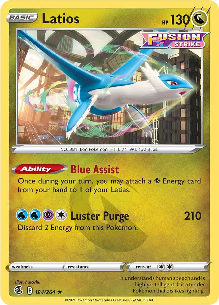 Latios (194/264) [Sword & Shield: Fusion Strike] | Jomio and Rueliete's Cards and Comics