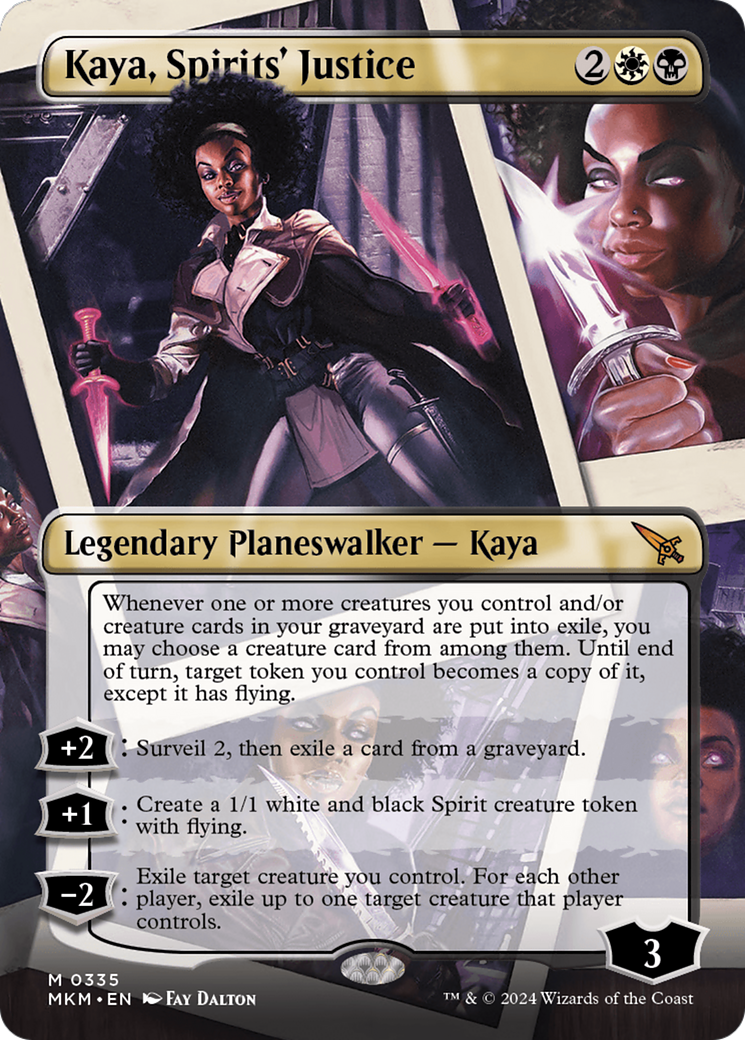 Kaya, Spirits' Justice (Borderless) [Murders at Karlov Manor] | Jomio and Rueliete's Cards and Comics